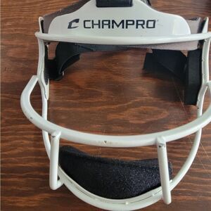 Champro Girls Softball Face Guard - White and Black